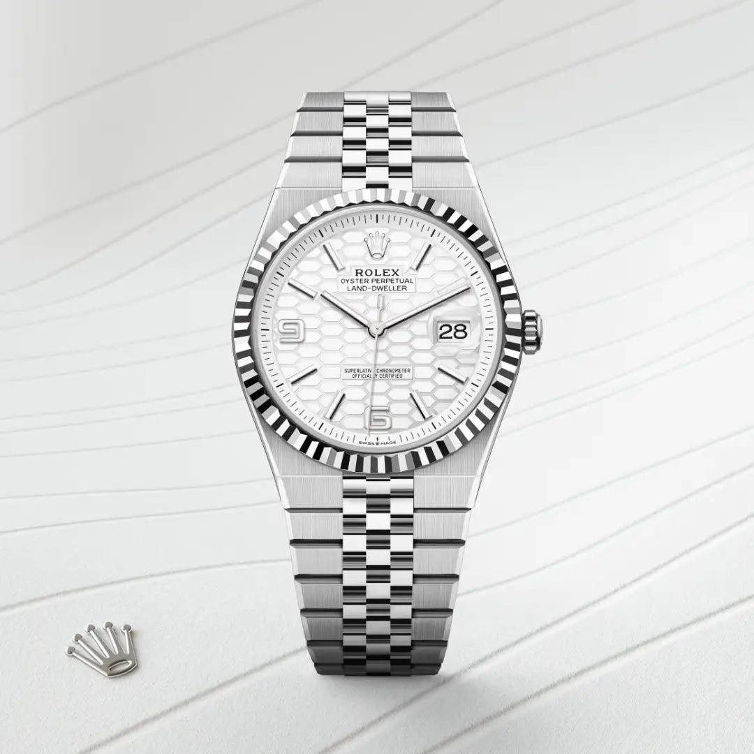 Rolex Land-Dweller in Oystersteel And White Gold, M127334-0001 - Knar Jewellery