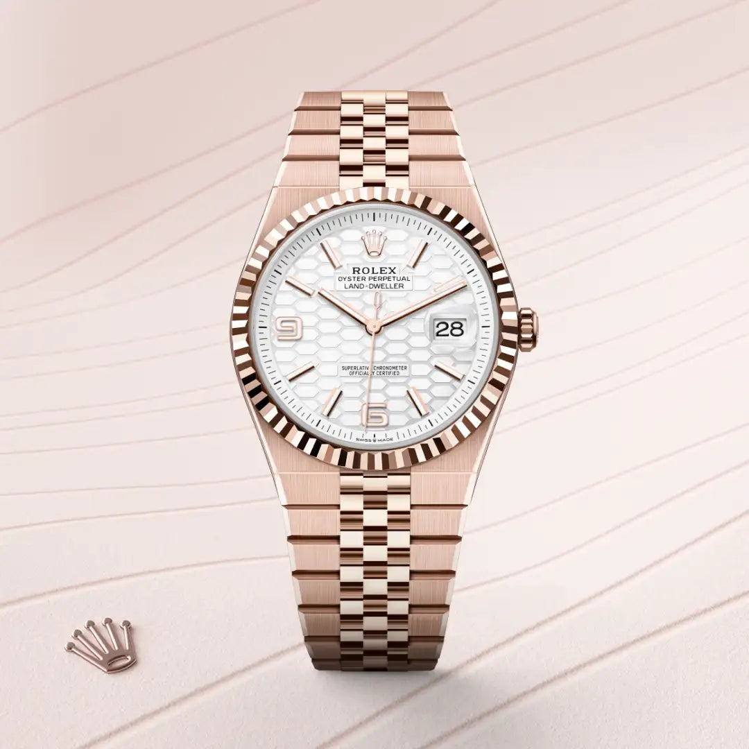 Rolex Land-Dweller in Everose Gold, M127335-0001 - Knar Jewellery