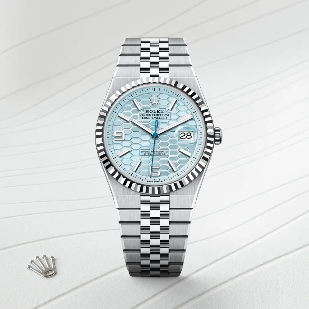 Rolex Land-Dweller in Platinum, M127336-0001 - Knar Jewellery