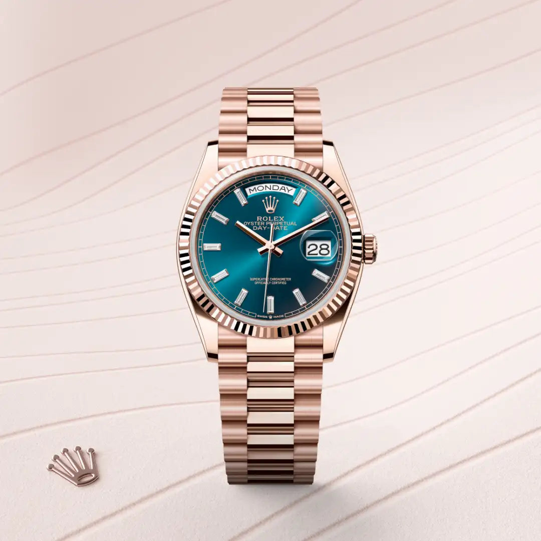 Rolex Day-Date in Everose Gold, M128235-0085 - Knar Jewellery