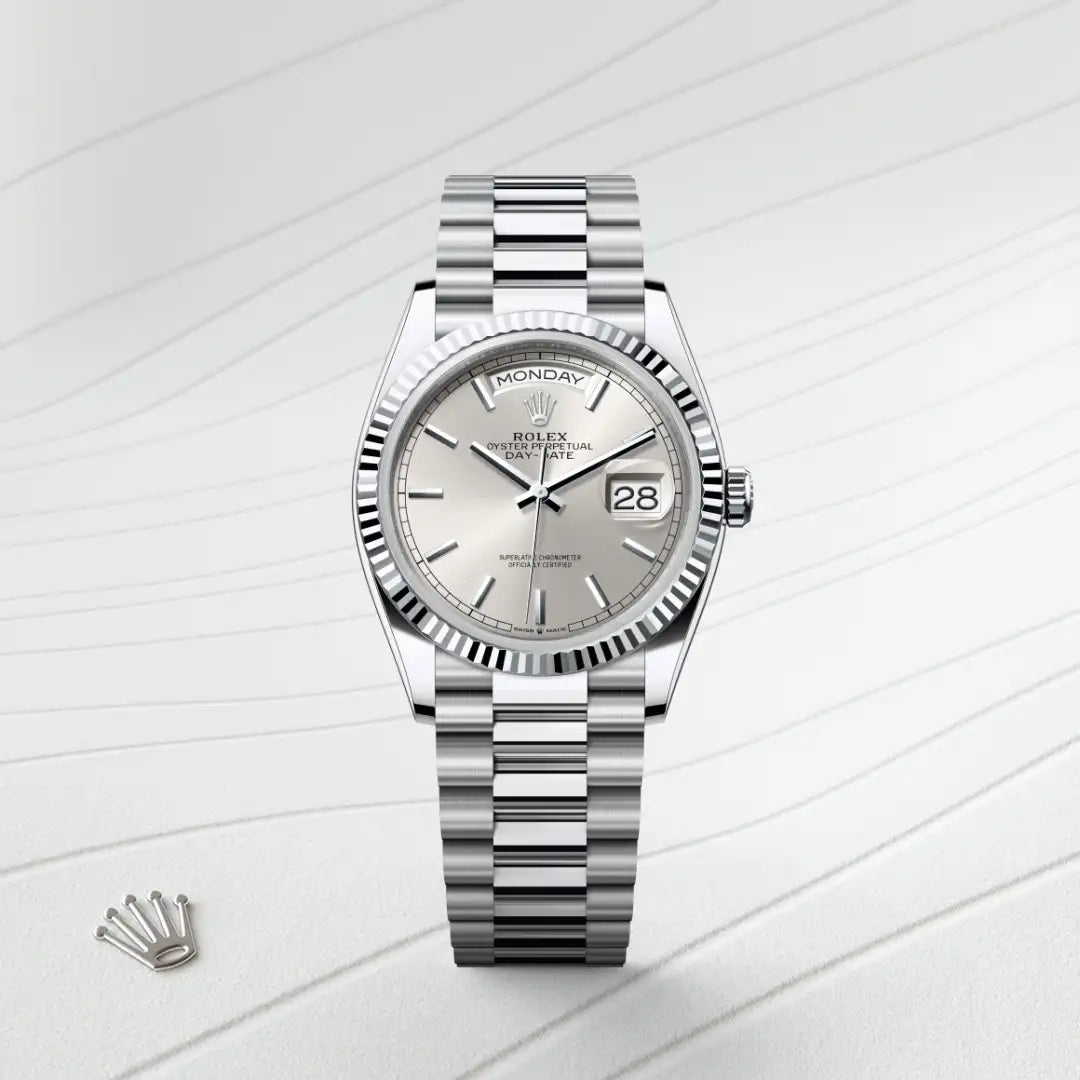 Rolex Day-Date in Platinum, M128236-0001 - Knar Jewellery
