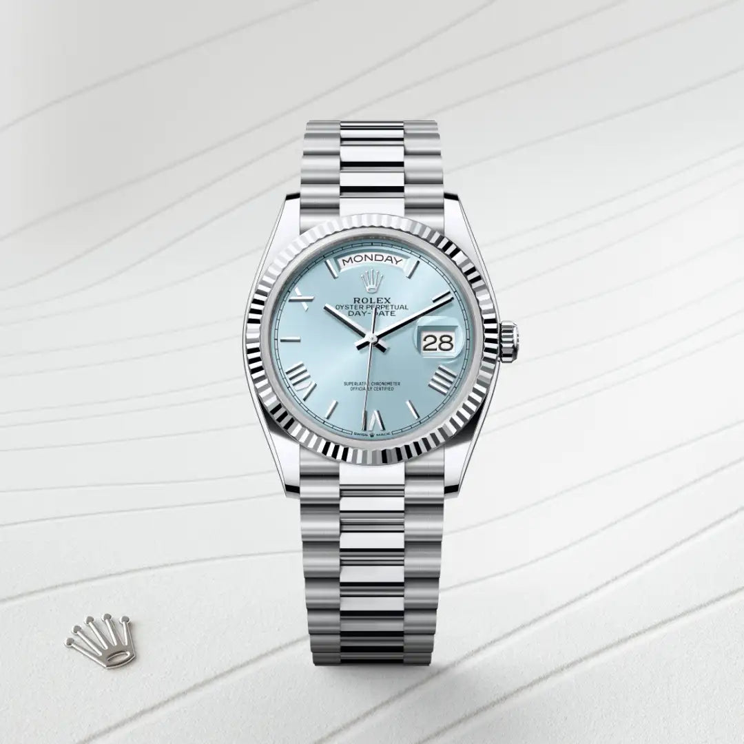 Rolex Day-Date in Platinum, M128236-0018 - Knar Jewellery