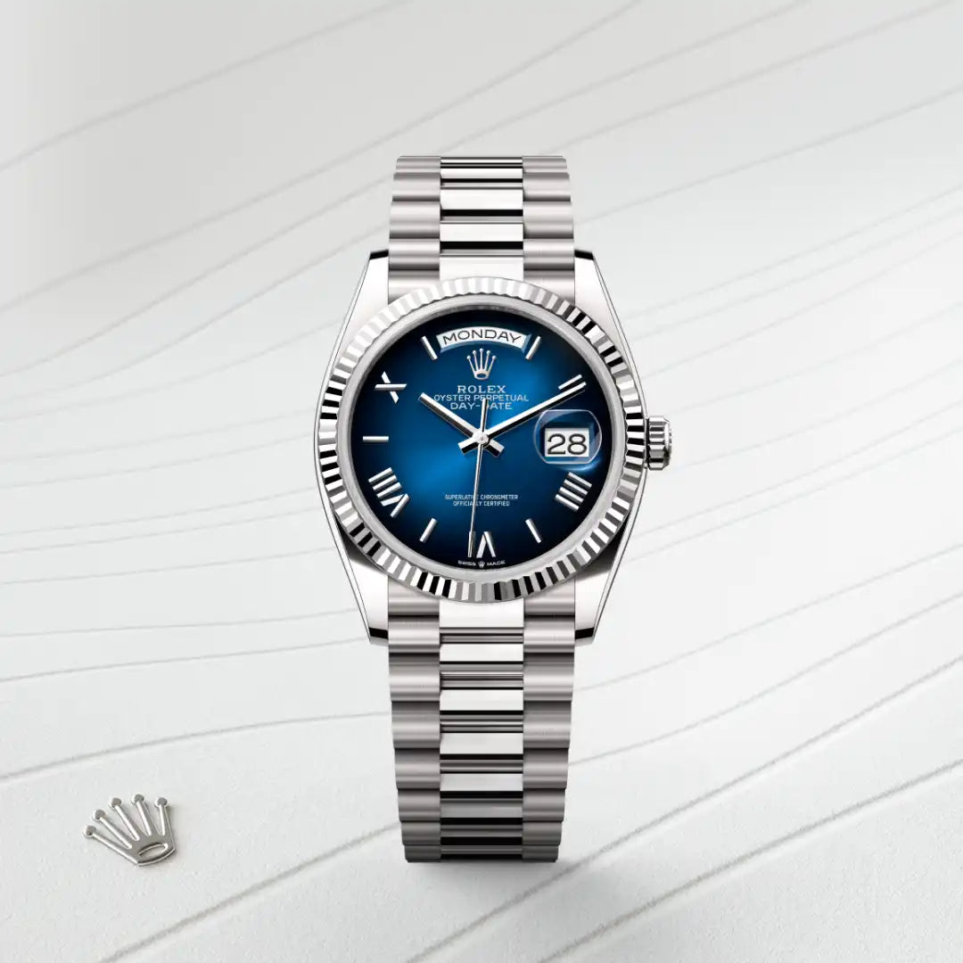 Rolex Day-Date in White Gold, M128239-0063 - Knar Jewellery
