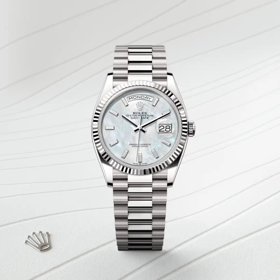 Rolex Day-Date in White Gold, M128239-0065 - Knar Jewellery