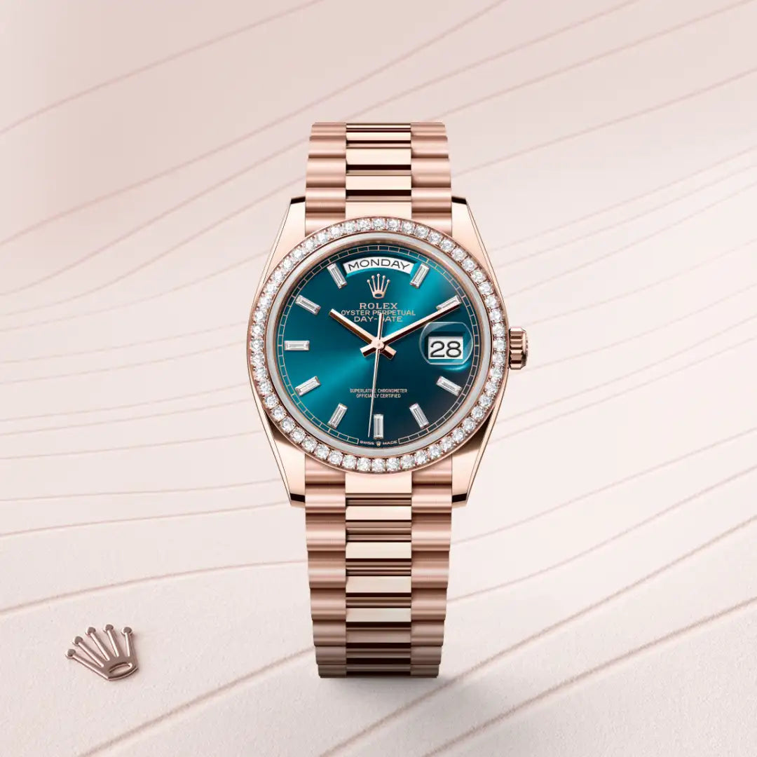 Rolex Day-Date in Everose Gold, M128345RBR-0083 - Knar Jewellery