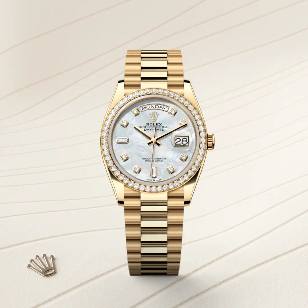 Rolex Day-Date in Yellow Gold, M128348RBR-0017 - Knar Jewellery