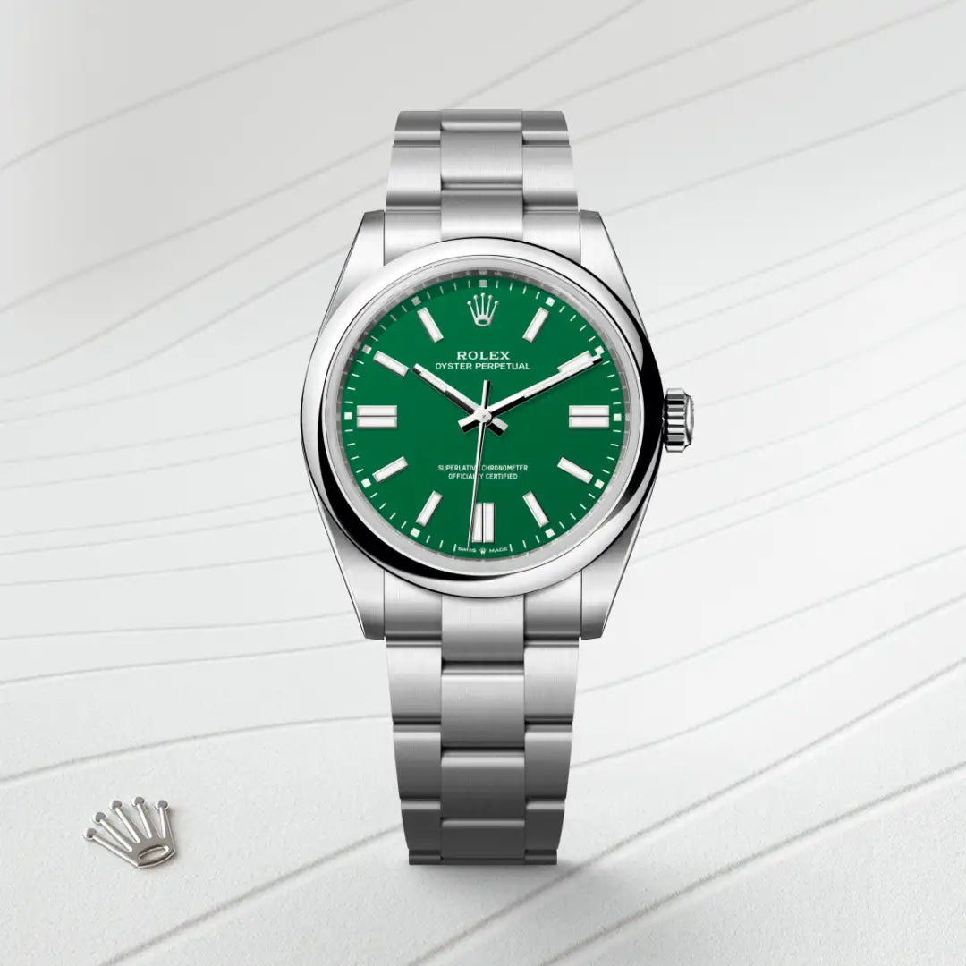 Rolex Oyster Perpetual in Oystersteel, M134300-0004 - Knar Jewellery