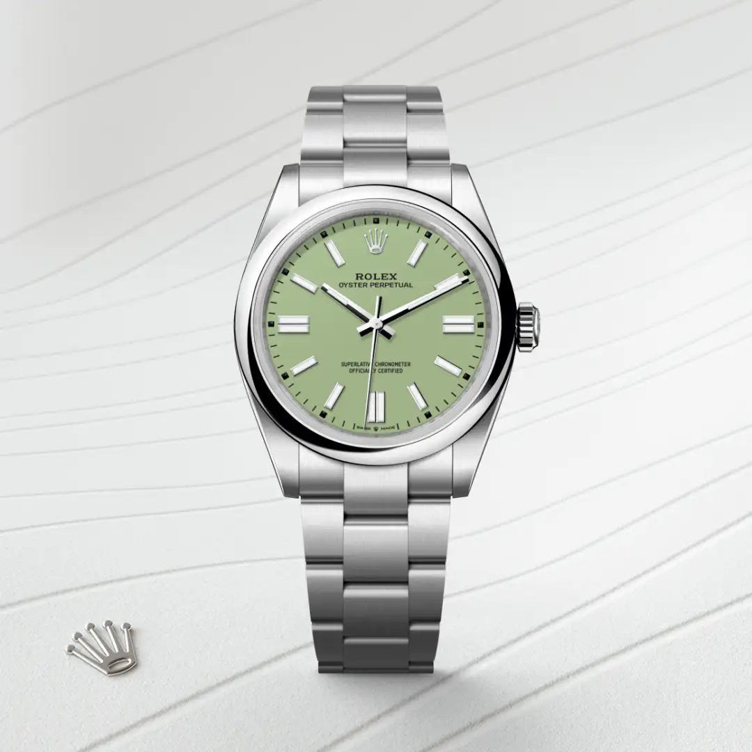 Rolex Oyster Perpetual in Oystersteel, M134300-0006 - Knar Jewellery