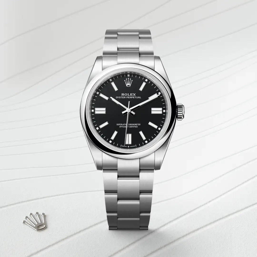 Rolex Oyster Perpetual in Oystersteel, M134300-0008 - Knar Jewellery
