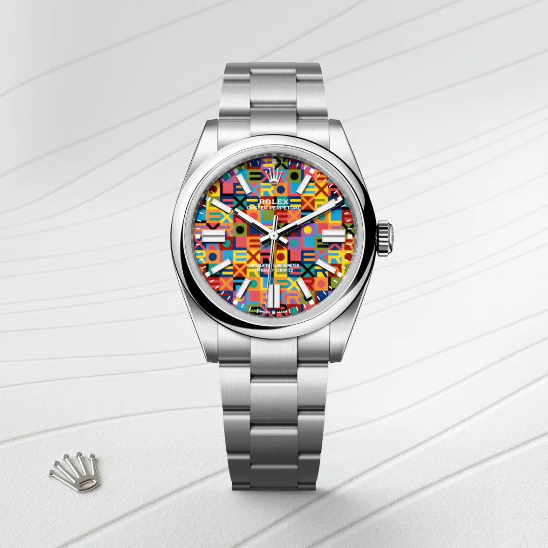 Rolex Oyster Perpetual in Oystersteel, M134300-0010 - Knar Jewellery