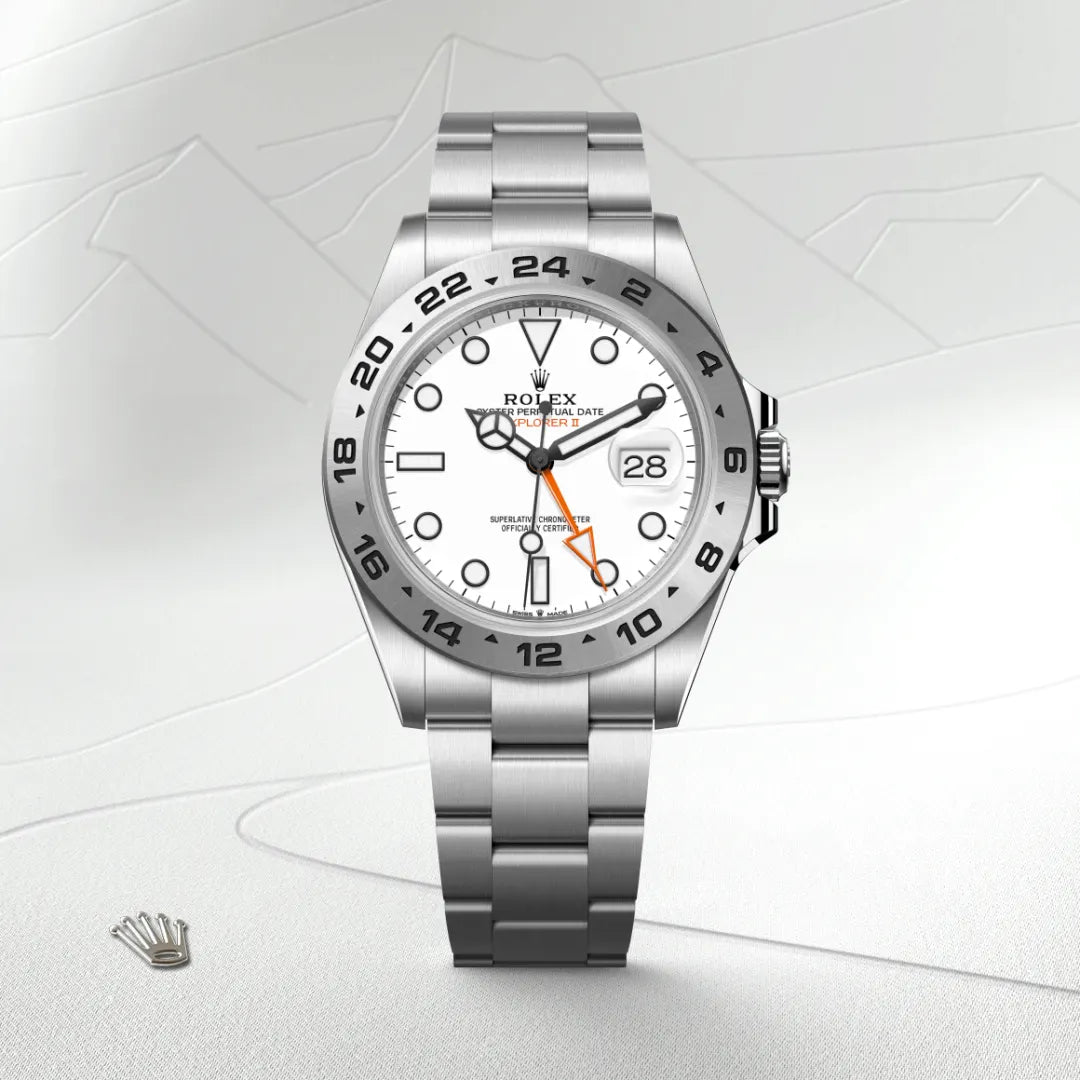 Rolex Explorer II in Oystersteel, M226570-0001 - Knar Jewellery