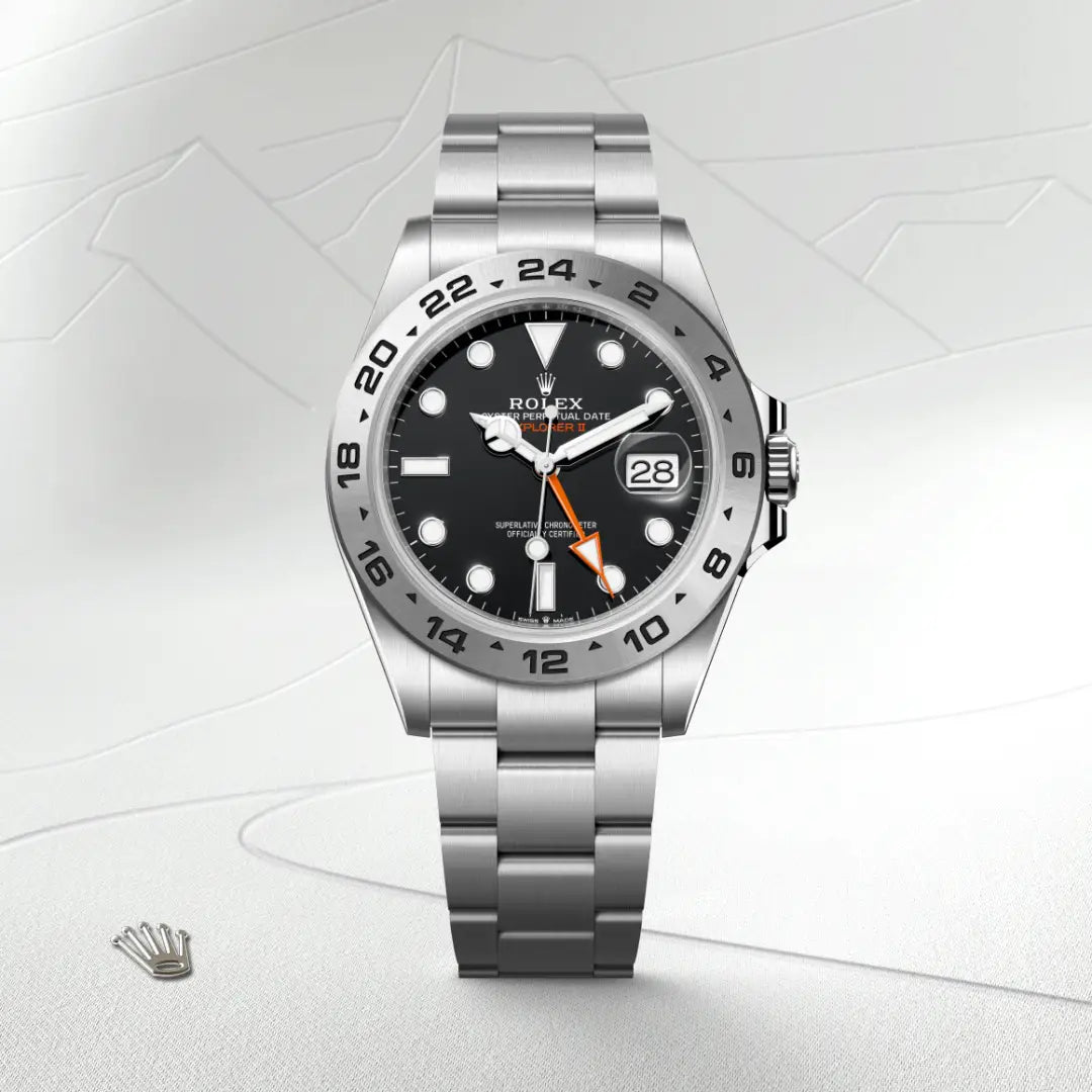 Rolex Explorer II in Oystersteel, M226570-0002 - Knar Jewellery