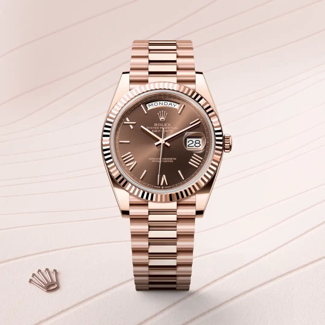 Rolex Day-Date in Everose Gold, M228235-0002 - Knar Jewellery