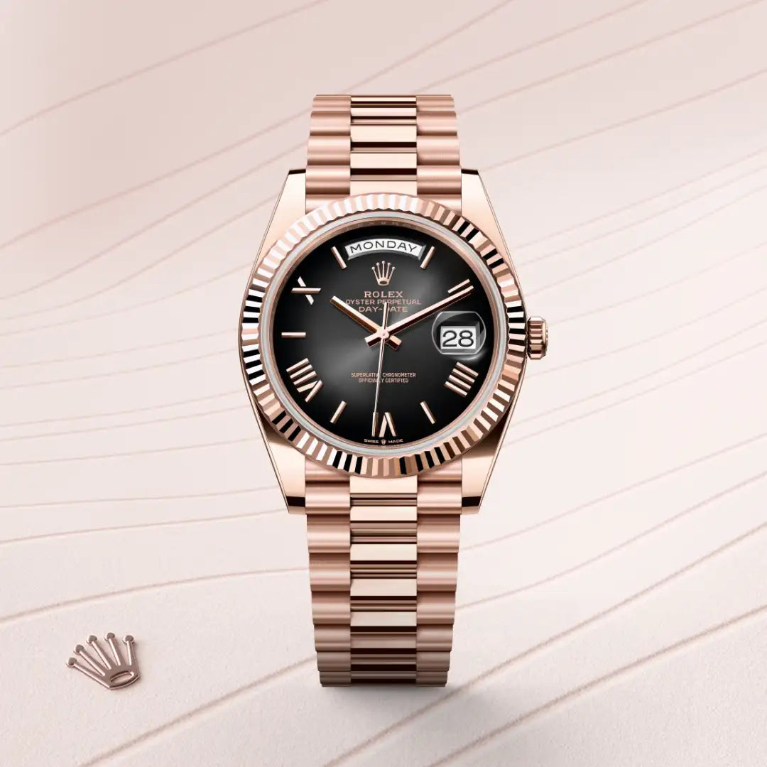 Rolex Day-Date in Everose Gold, M228235-0055 - Knar Jewellery