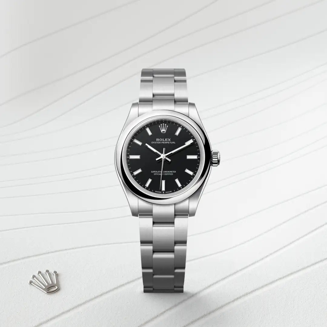 Rolex Oyster Perpetual in Oystersteel, M277200-0016 - Knar Jewellery