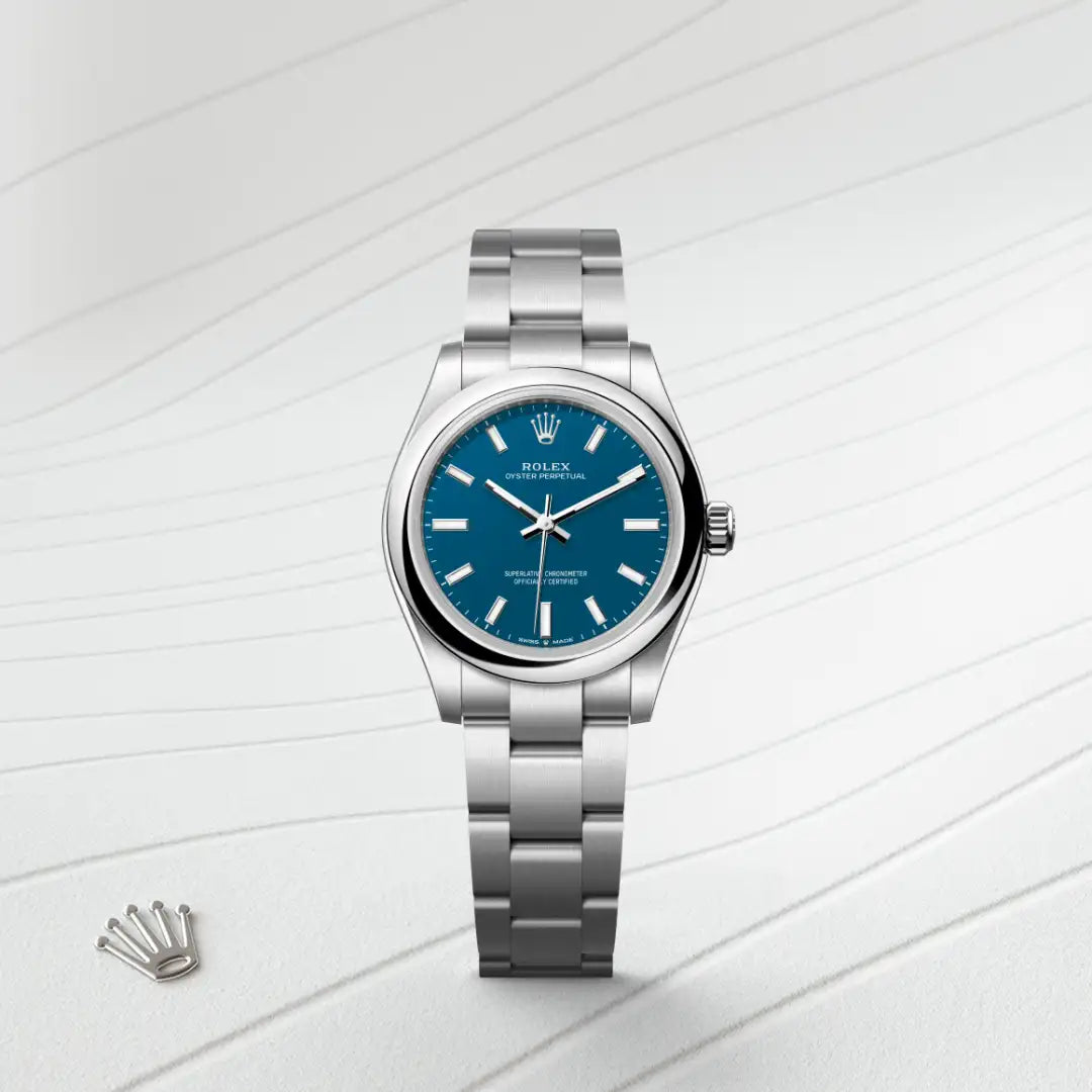 Rolex Oyster Perpetual in Oystersteel, M277200-0017 - Knar Jewellery