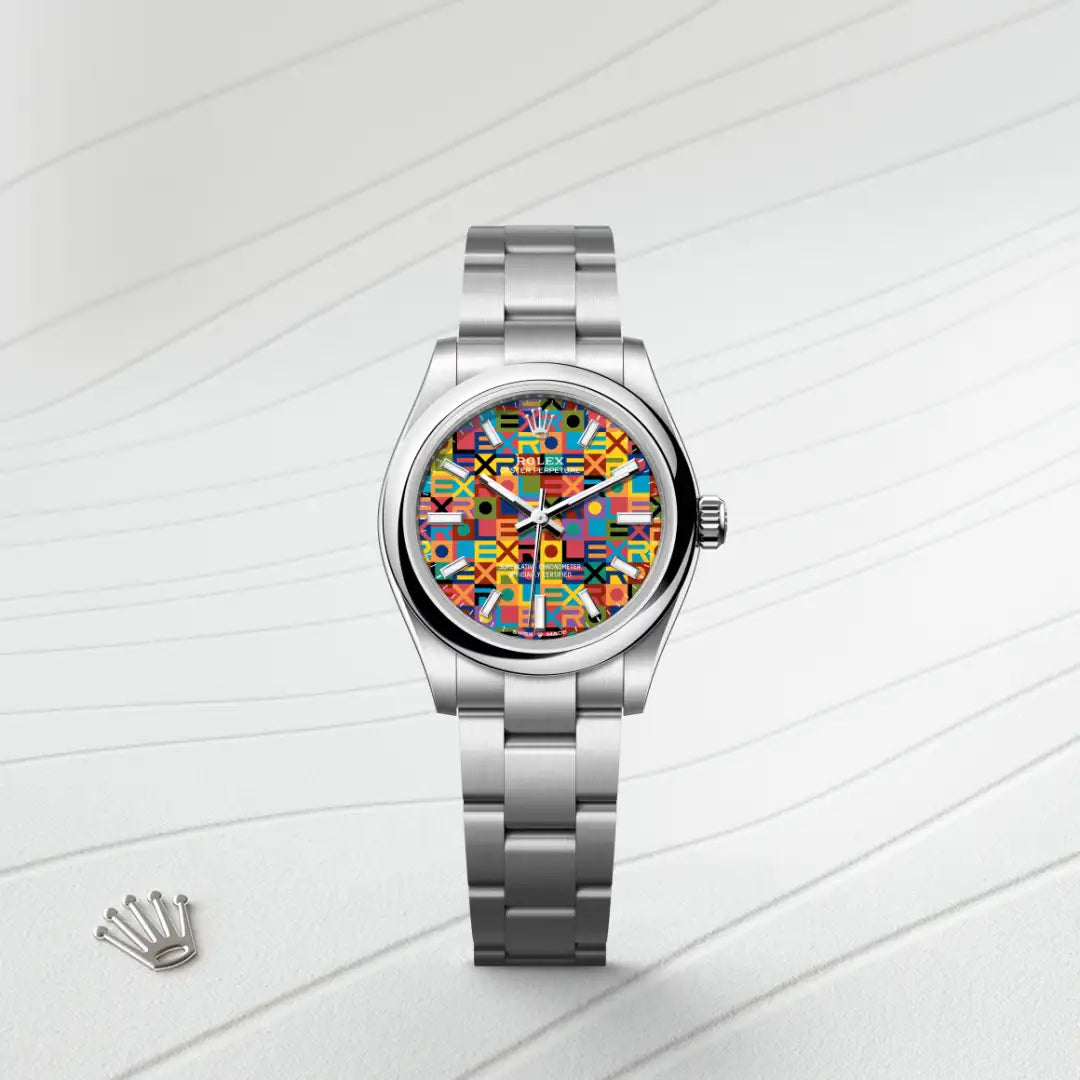 Rolex Oyster Perpetual in Oystersteel, M277200-0019 - Knar Jewellery