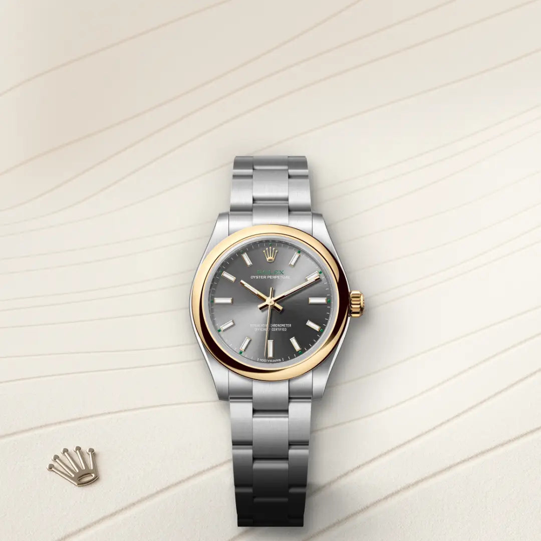Rolex Oyster Perpetual in Oystersteel And Yellow Gold, M277203-0001 - Knar Jewellery