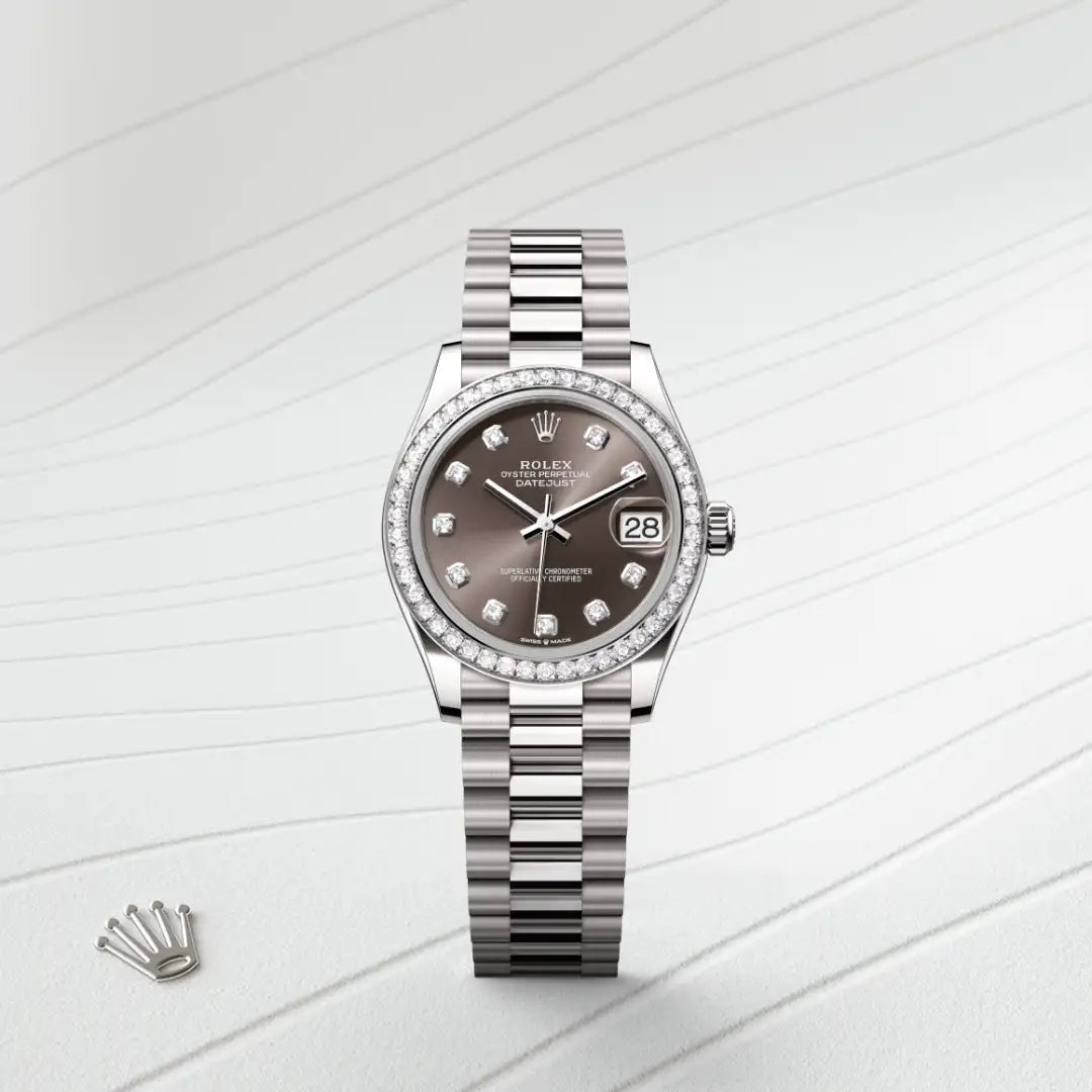 Rolex Datejust in White Gold, M278289RBR-0006 - Knar Jewellery