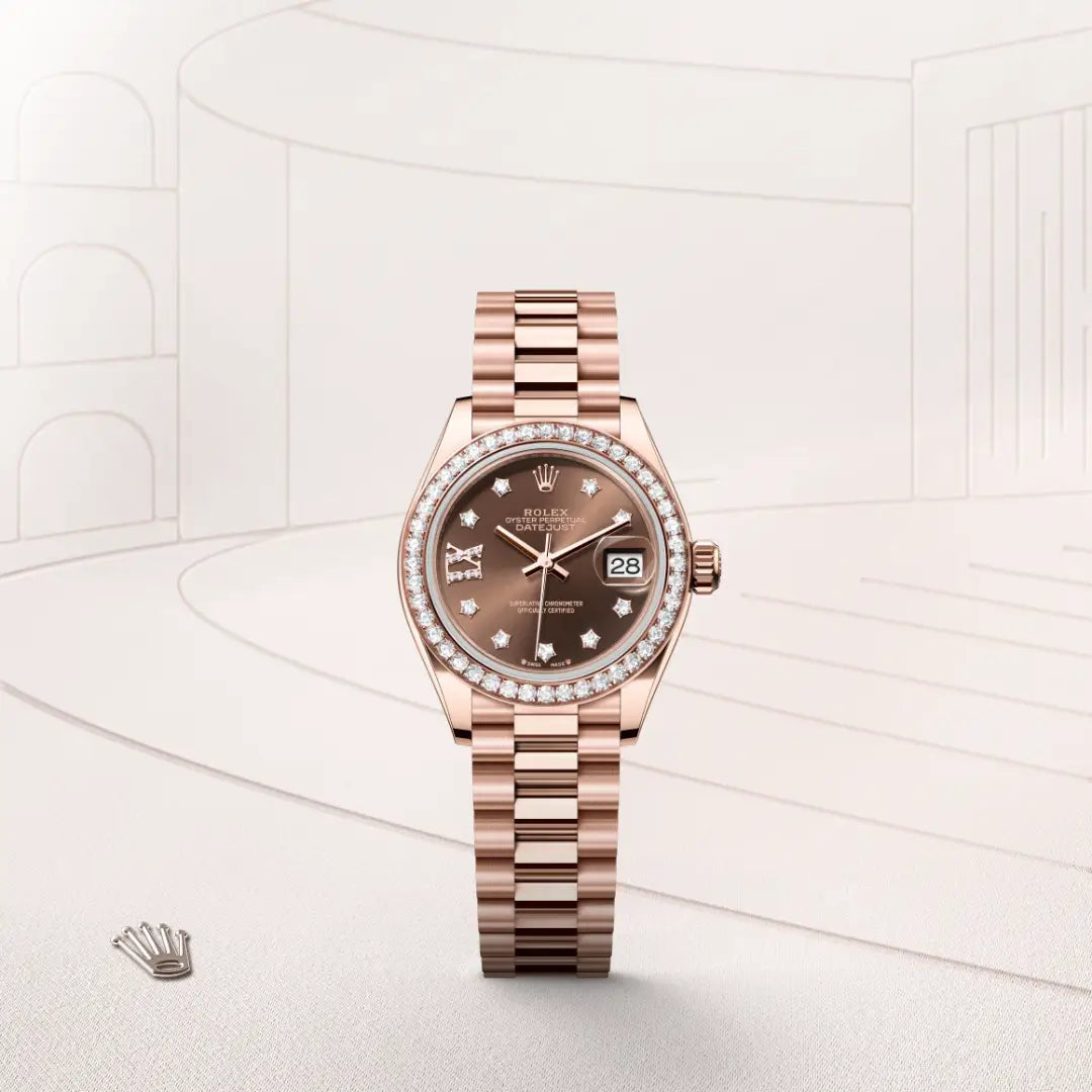 Rolex Lady-Datejust in Everose Gold, M279135RBR-0001 - Knar Jewellery