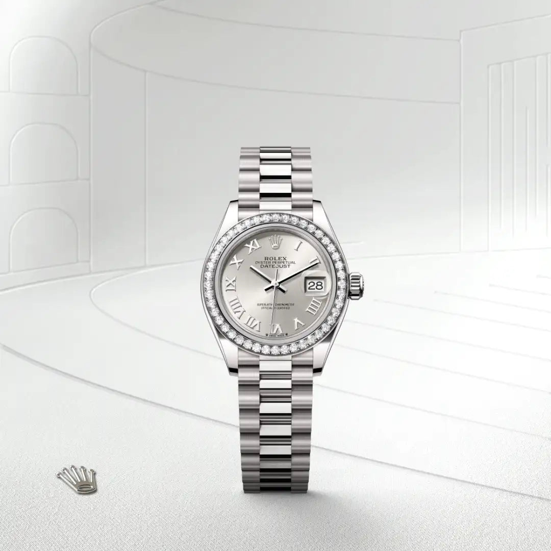 Rolex Lady-Datejust in White Gold, M279139RBR-0007 - Knar Jewellery