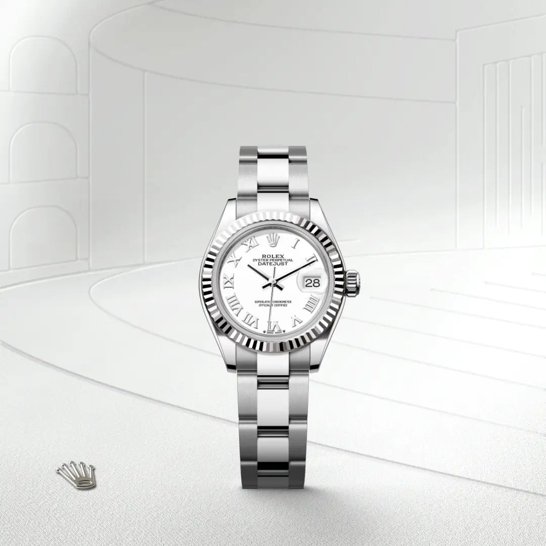 Rolex Lady-Datejust in Oystersteel And White Gold, M279174-0020 - Knar Jewellery