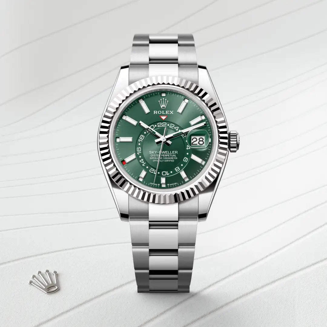 Rolex Sky-Dweller in Oystersteel And White Gold, M336934-0001 - Knar Jewellery