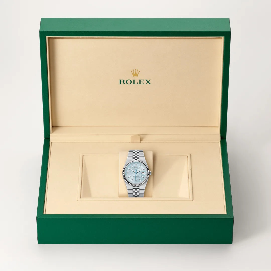 Rolex Land-Dweller in Platinum, M127236-0001 - Knar Jewellery