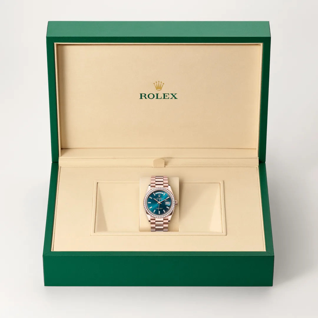 Rolex Day-Date in Everose Gold, M128345RBR-0083 - Knar Jewellery