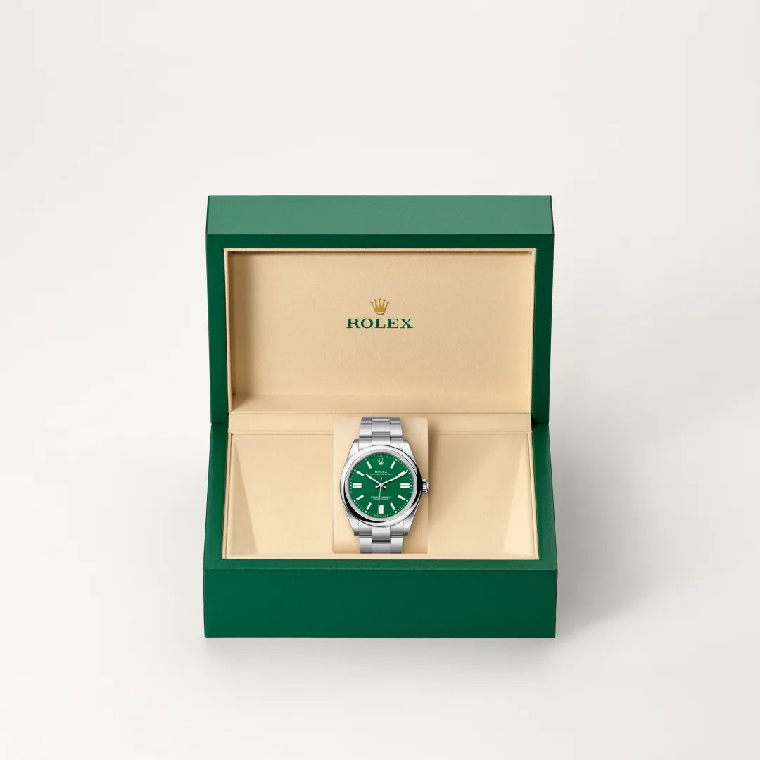 Rolex Oyster Perpetual in Oystersteel, M134300-0004 - Knar Jewellery