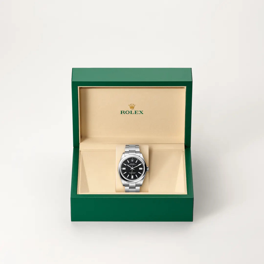 Rolex Oyster Perpetual in Oystersteel, M134300-0008 - Knar Jewellery