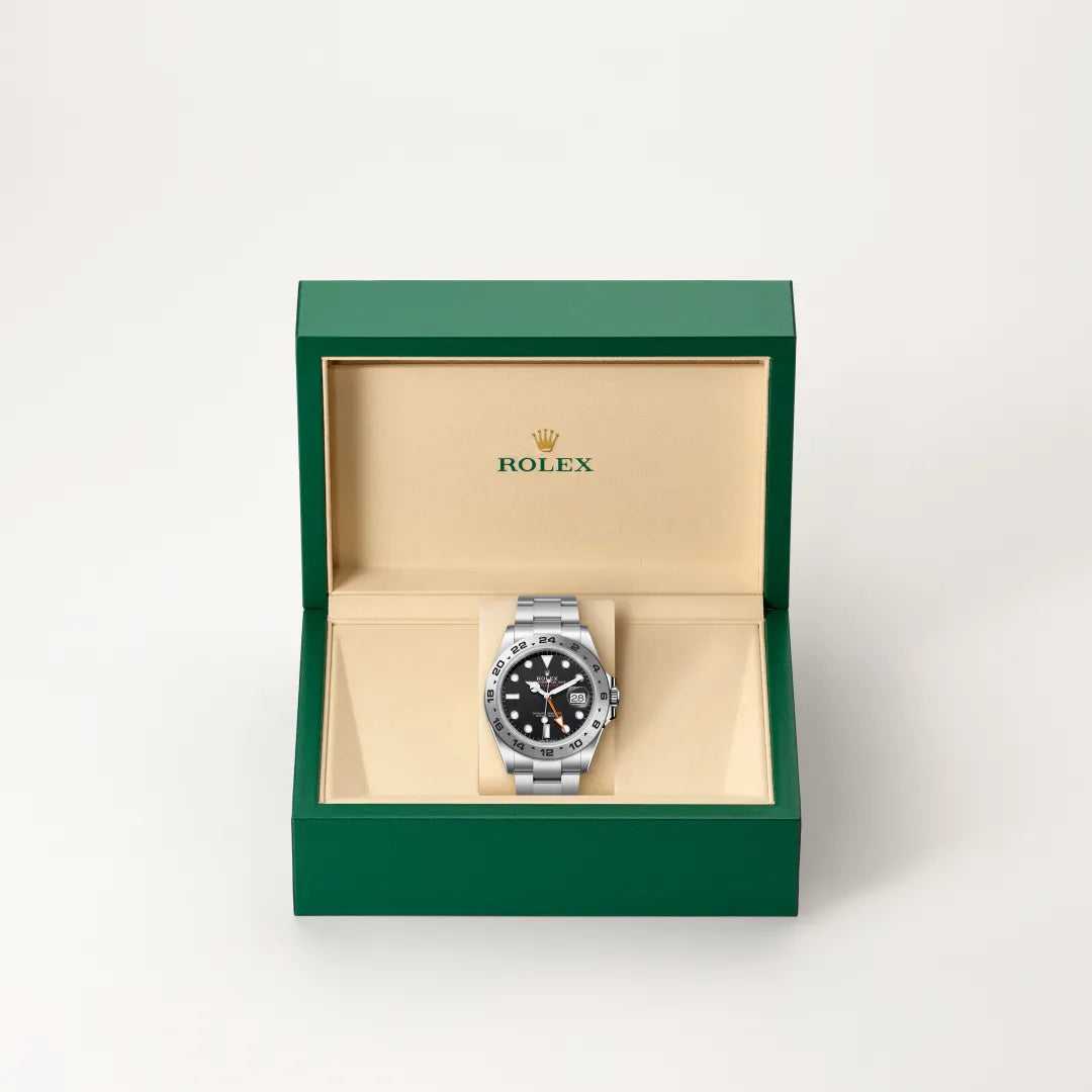 Rolex Explorer II in Oystersteel, M226570-0002 - Knar Jewellery
