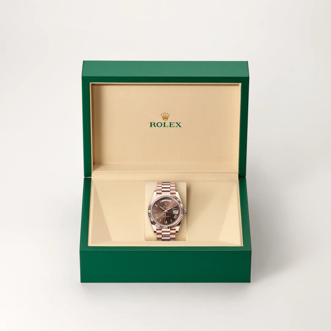 Rolex Day-Date in Everose Gold, M228235-0002 - Knar Jewellery