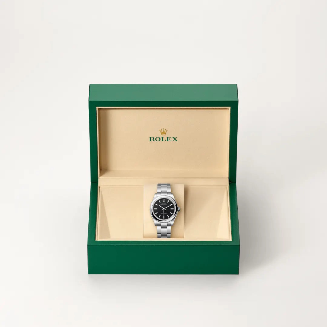 Rolex Oyster Perpetual in Oystersteel, M277200-0016 - Knar Jewellery