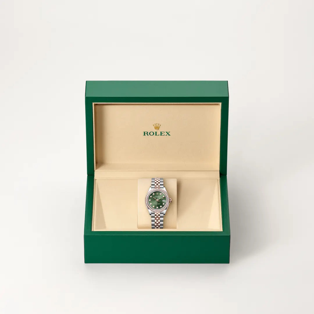 Rolex Lady-Datejust in Oystersteel And Everose Gold, M279381RBR-0007 - Knar Jewellery
