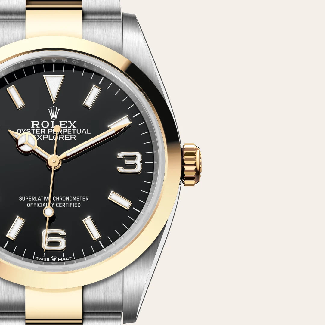 Rolex Explorer in Oystersteel And Yellow Gold, M124273-0001 - Knar Jewellery
