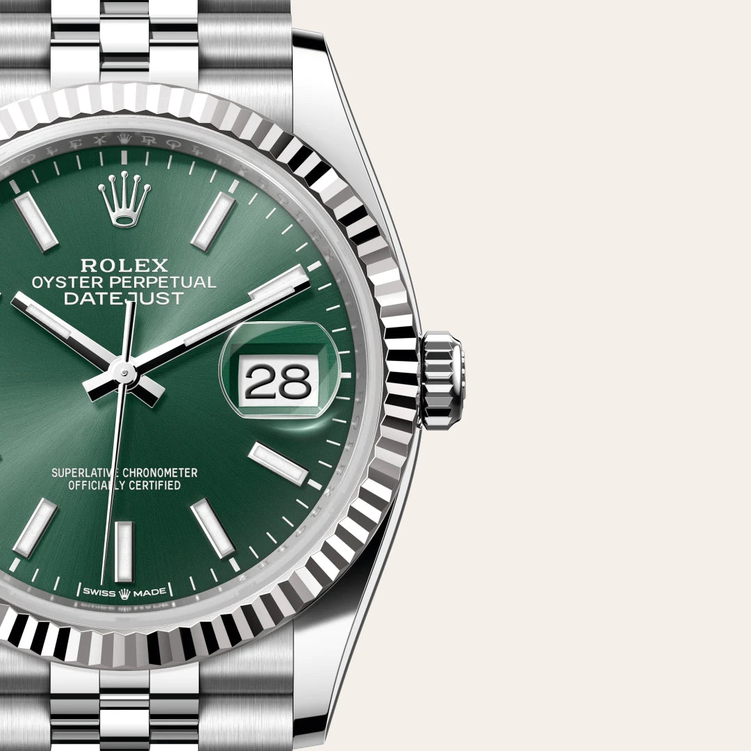 Rolex Datejust in Oystersteel And White Gold, M126234-0051 - Knar Jewellery