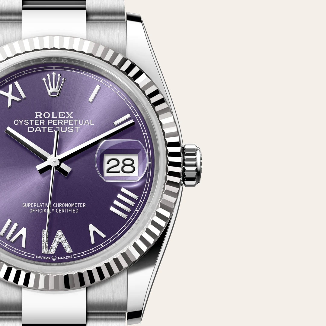 Rolex Datejust in Oystersteel And White Gold, M126234-0064 - Knar Jewellery
