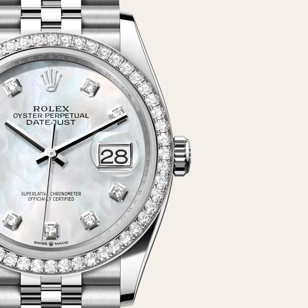 Rolex Datejust in Oystersteel And White Gold, M126284RBR-0011 - Knar Jewellery