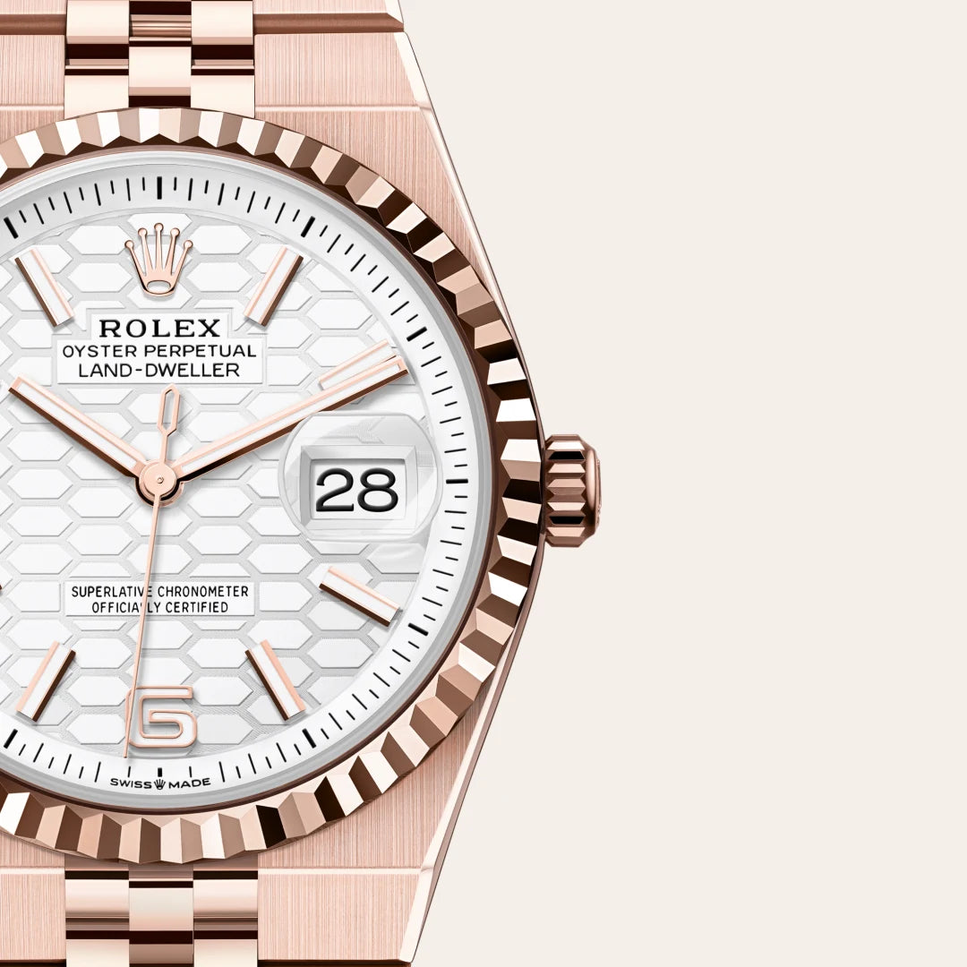 Rolex Land-Dweller in Everose Gold, M127235-0001 - Knar Jewellery
