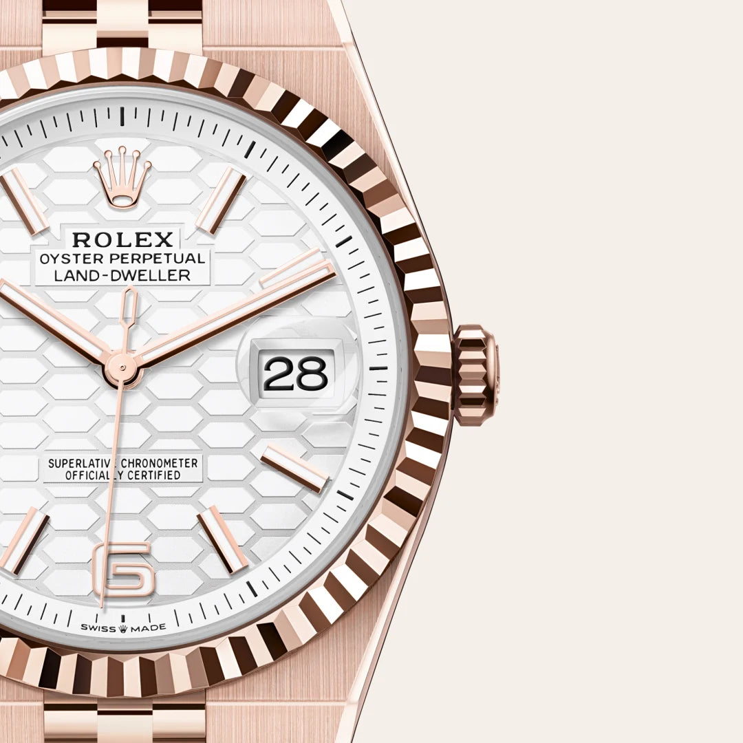 Rolex Land-Dweller in Everose Gold, M127335-0001 - Knar Jewellery