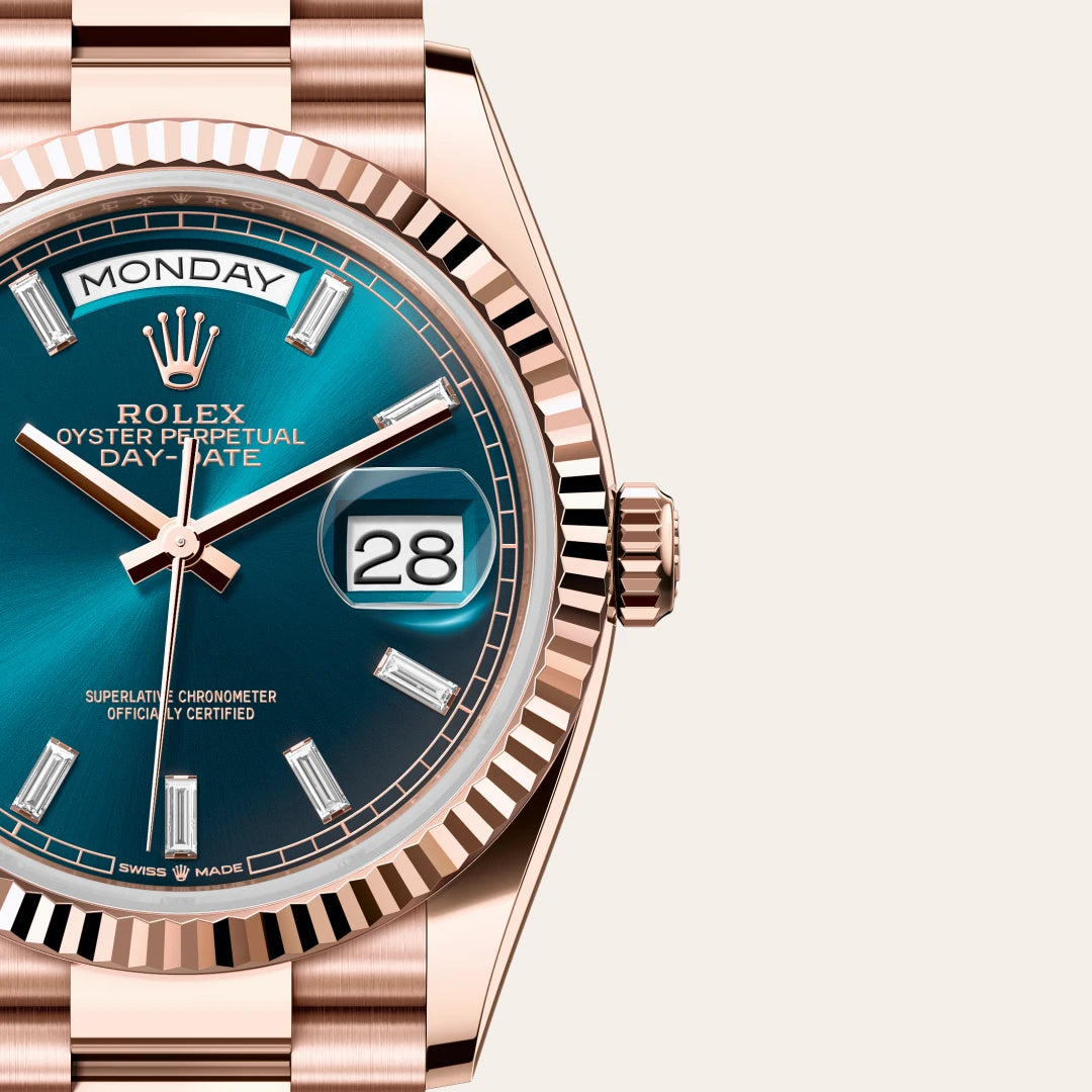 Rolex Day-Date in Everose Gold, M128235-0085 - Knar Jewellery