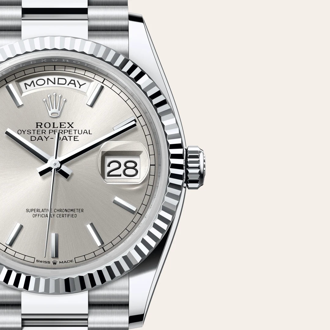 Rolex Day-Date in Platinum, M128236-0001 - Knar Jewellery