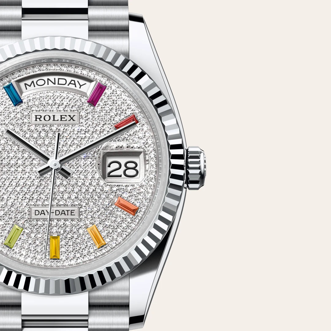 Rolex Day-Date in Platinum, M128236-0003 - Knar Jewellery