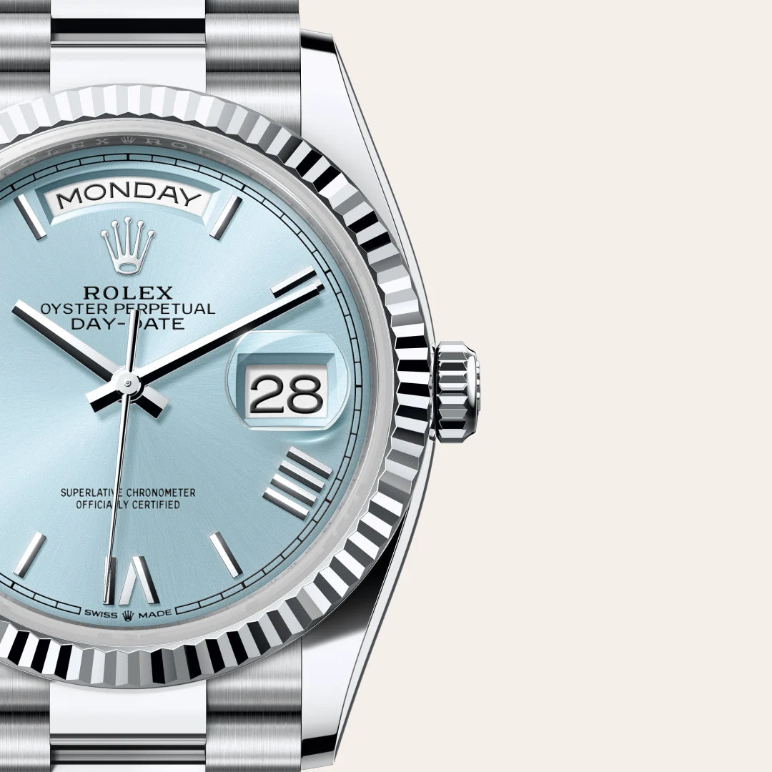 Rolex Day-Date in Platinum, M128236-0018 - Knar Jewellery