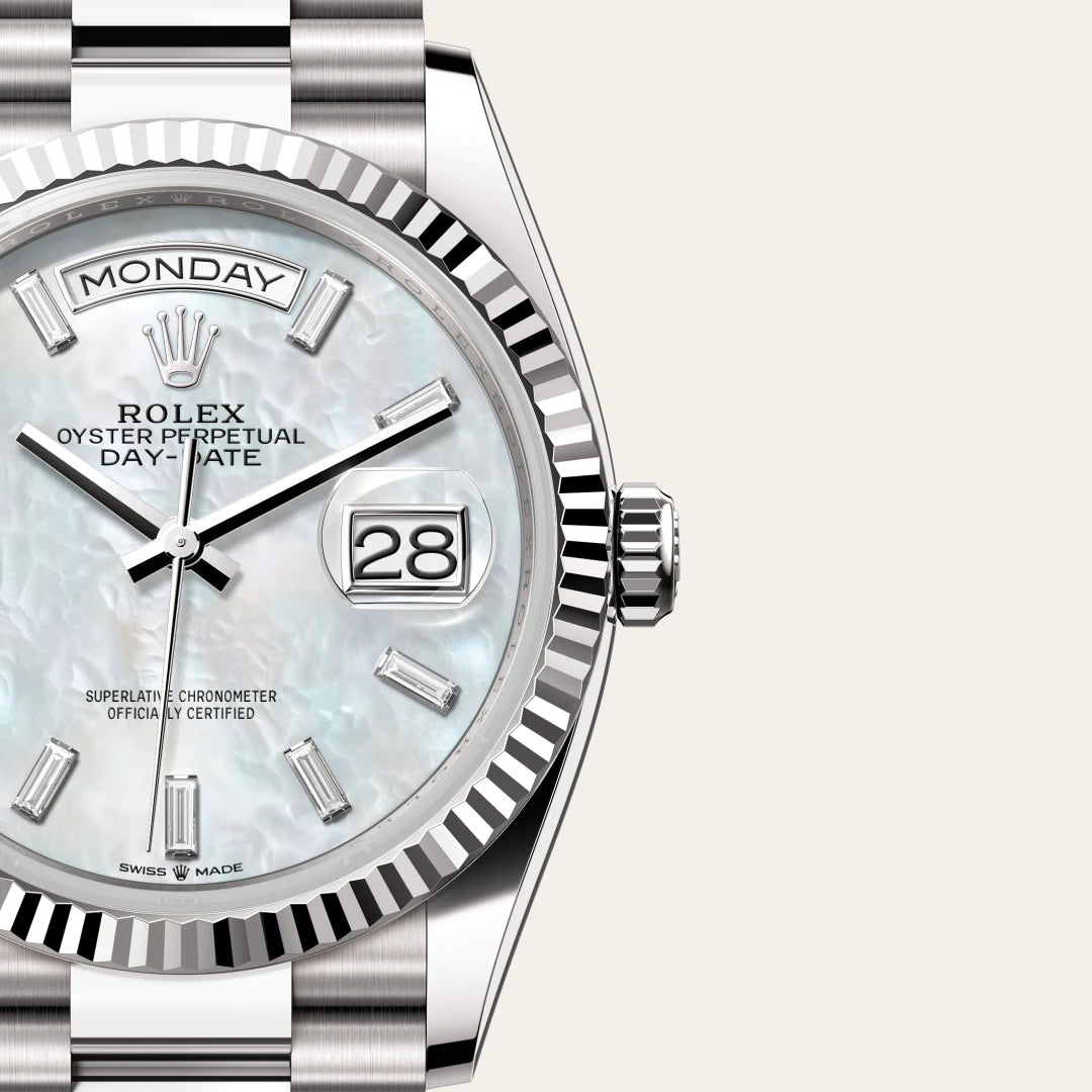 Rolex Day-Date in White Gold, M128239-0065 - Knar Jewellery
