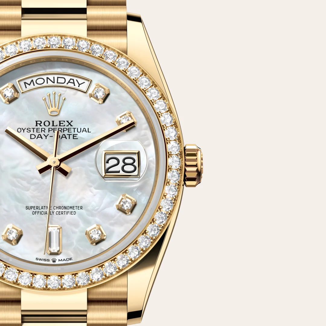 Rolex Day-Date in Yellow Gold, M128348RBR-0017 - Knar Jewellery