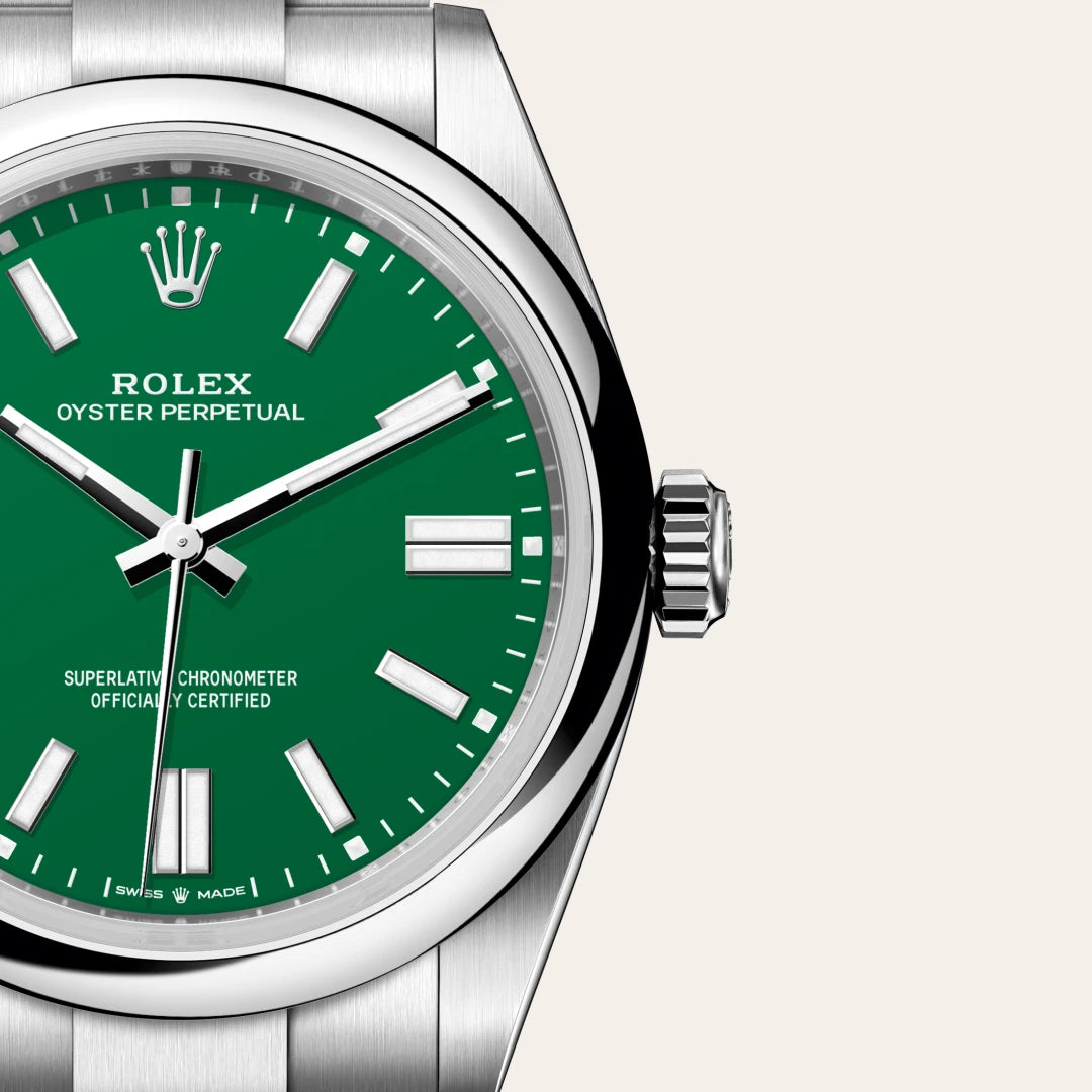 Rolex Oyster Perpetual in Oystersteel, M134300-0004 - Knar Jewellery