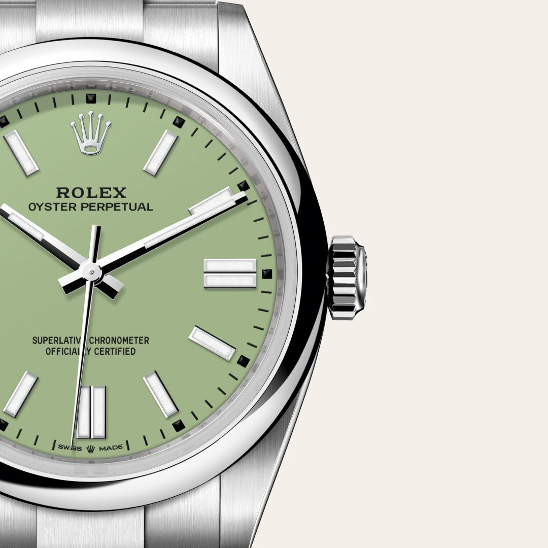 Rolex Oyster Perpetual in Oystersteel, M134300-0006 - Knar Jewellery