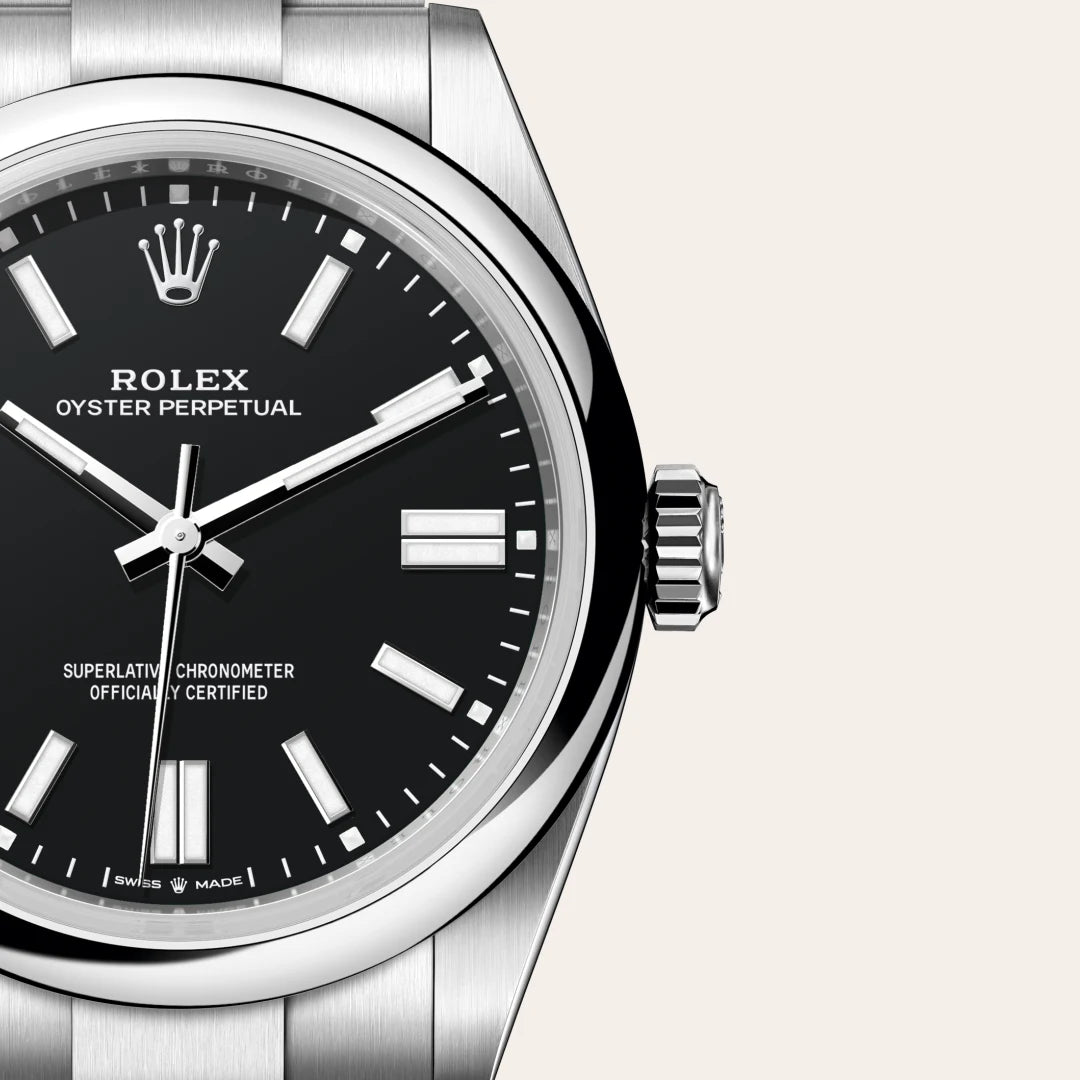 Rolex Oyster Perpetual in Oystersteel, M134300-0008 - Knar Jewellery